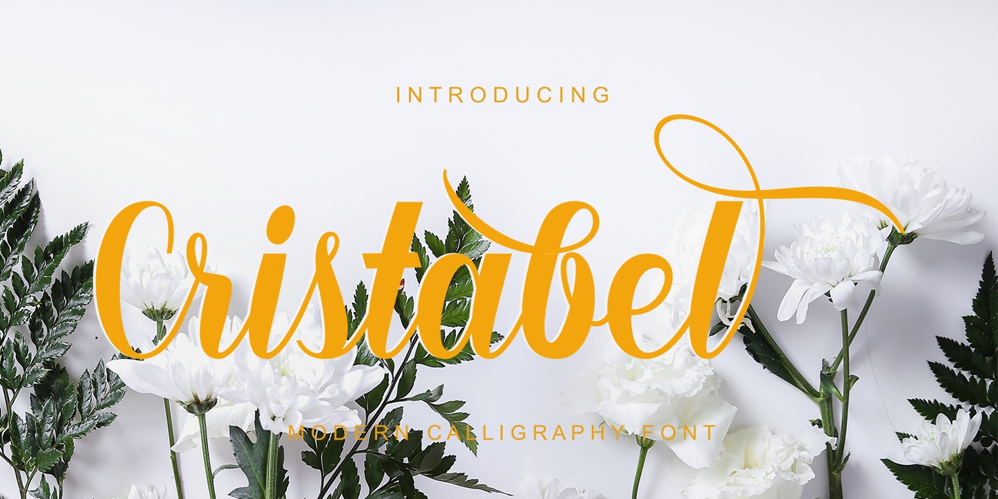 Beispiel einer Cristabel Regular-Schriftart